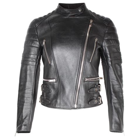 womens celine biker jacket mouton